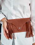Leather Fringe Crossbody Bag