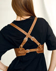 Leather Harness Belt Fashion