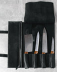 Leather Knife Roll Bag