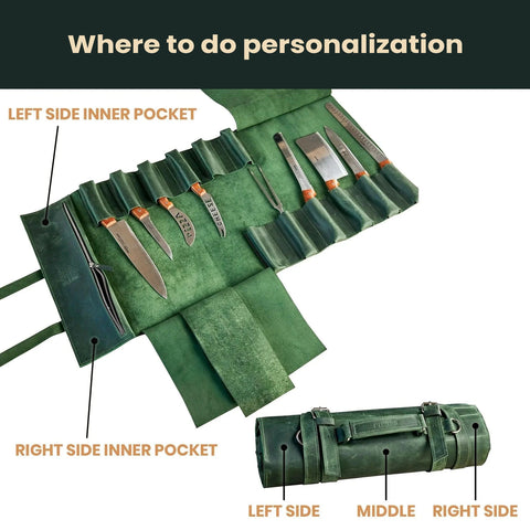 Leather Knife Roll Personalization