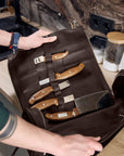 Leather Knife Storage Bag