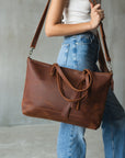Leather Shopper Bag