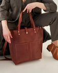 Leather Shoulder Tote