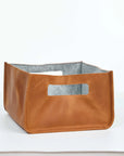 Leather Storage Basket