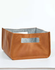 Leather Storage Basket