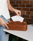 Leather Tissue Holder