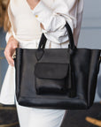 Leather Travel Tote Bag