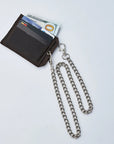 Leather Wallet with Chain
