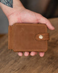 Leather Wallet with Money Clip