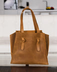 Leather Work Tote