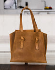 Leather Work Tote