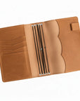 Leather Journal Cover Refillable With Elastic Band