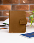 Mens Leather Passport Holder