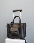 Personalized Leather Tote Bag
