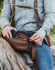 Saddle Bag with Zipper
