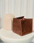 Small Leather Bin