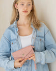 Womens Wallet with Wrist Strap