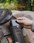 Saddle Phone Holder — Premium Personalized Handmade Leather Phone Holder | Pikore