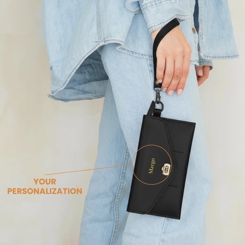 Leather Wristlet Wallet