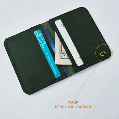 Card Holder Mono — Premium Personalized Handmade Leather Card holder | Pikore