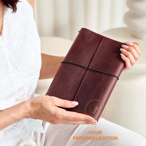 Notebook Cover Calen — Premium Personalized Handmade Leather notebook | Pikore