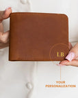 Personalized Leather Wallet — Premium Personalized Handmade Leather Wallet | Pikore