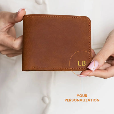 Personalized Leather Wallet — Premium Personalized Handmade Leather Wallet | Pikore