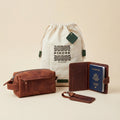 Passport Wallet & Luggage tag + Toiletry Bag