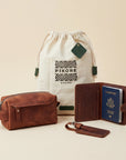 Passport Wallet & Luggage tag + Toiletry Bag