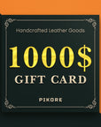 Pikore Leather Gift Card — Premium Personalized Handmade Leather Add-ons | Pikore