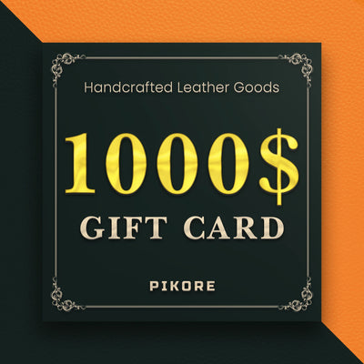Pikore Leather Gift Card — Premium Personalized Handmade Leather Add-ons | Pikore