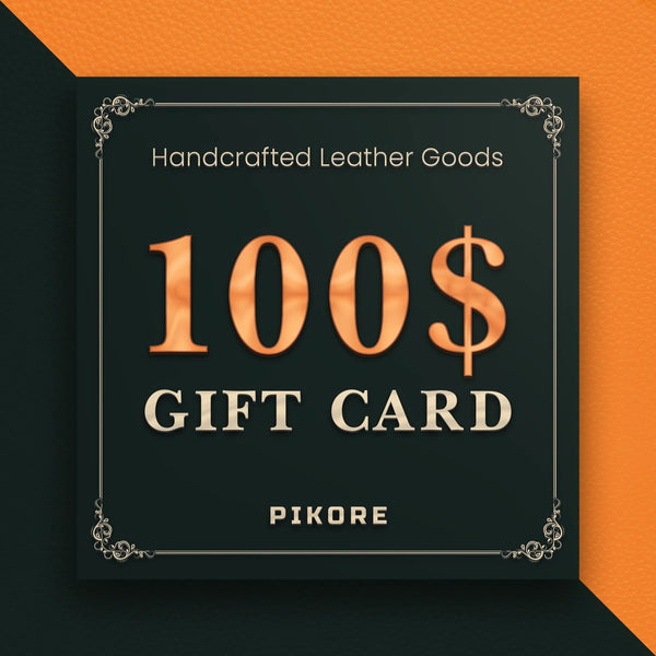 Pikore Leather Gift Card — Premium Personalized Handmade Leather Add-ons | Pikore