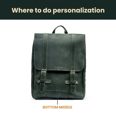 classic backpack with leather on bottom Laptop & Computer Leather Backpacks