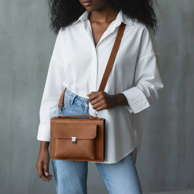 Book Handbag — Premium Personalized Handmade Leather Book Covers | Pikore