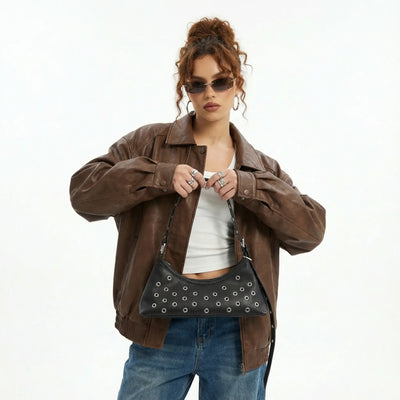 Studded Shoulder Bag