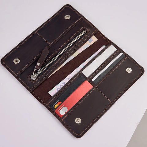 Long Leather Wallet - Pikore