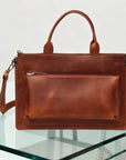 Leather Laptop Bag — Premium Personalized Handmade Leather Laptop Sleeve | Pikore