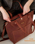 Tote Bag Muse — Premium Personalized Handmade Leather Bag | Pikore