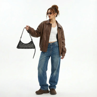 Studded Shoulder Bag