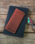 Leather Checkbook Wallet — Premium Personalized Handmade Leather Add-ons | Pikore