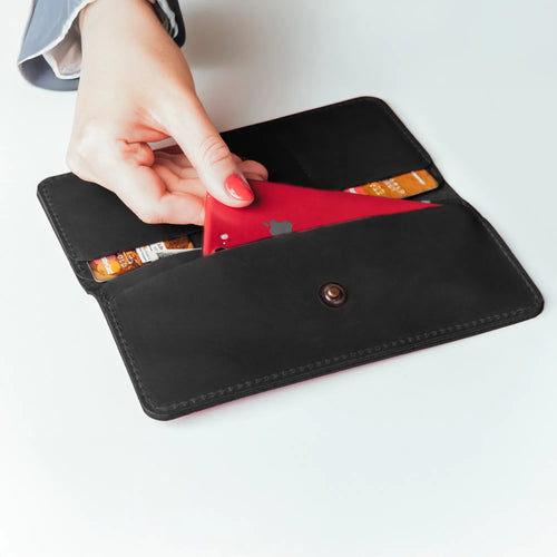 Long Wallet Stockholm — Premium Personalized Handmade Leather Wallet | Pikore