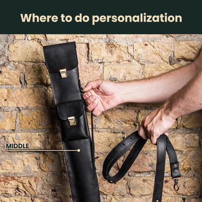 Pool Cue Case 2x2 — Premium Personalized Handmade Leather Pool cue case | Pikore