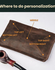 Pipe Pouch — Premium Personalized Handmade Leather tobacco | Pikore