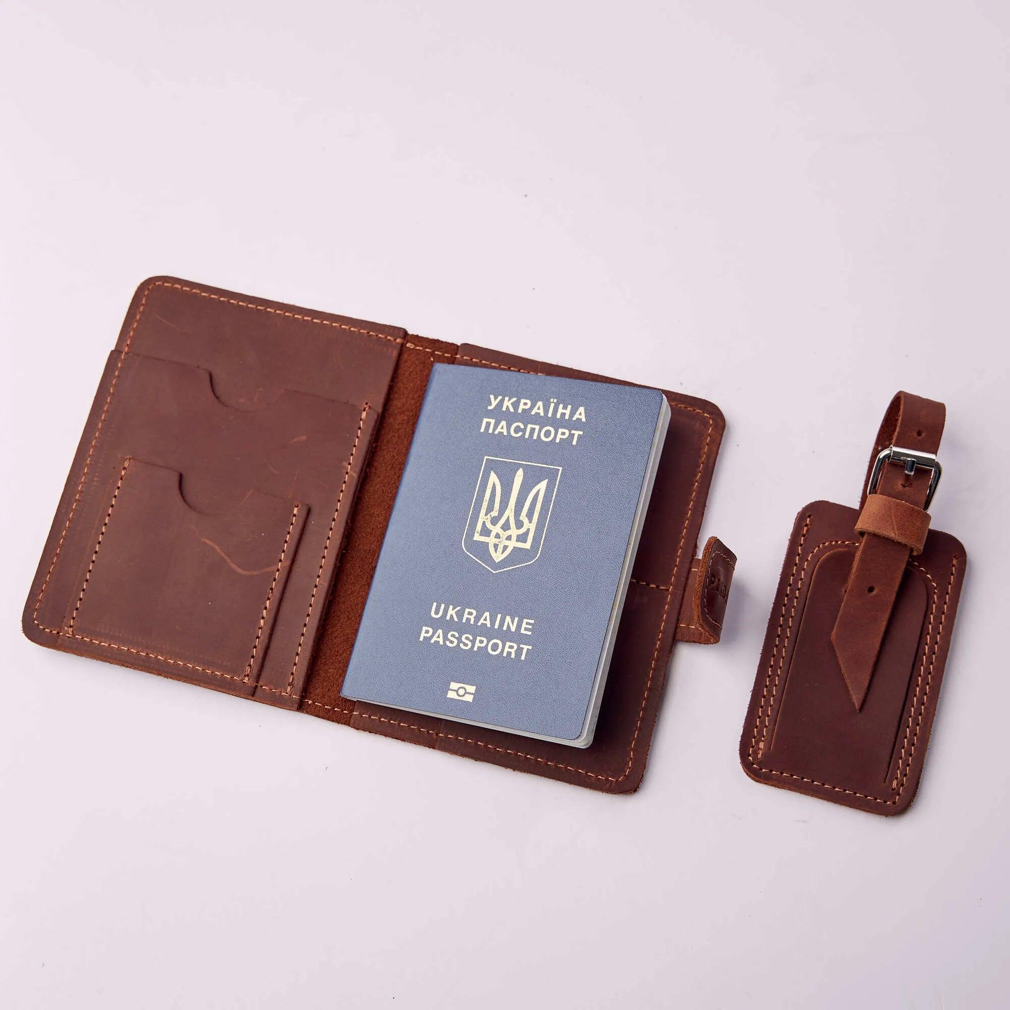 Leather Passport Wallet - Pikore