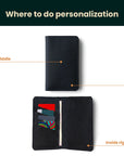 Leather Checkbook Holder — Premium Personalized Handmade Leather Checkbook Holder | Pikore