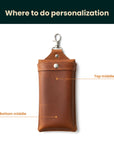 Saddle Phone Holder — Premium Personalized Handmade Leather Phone Holder | Pikore