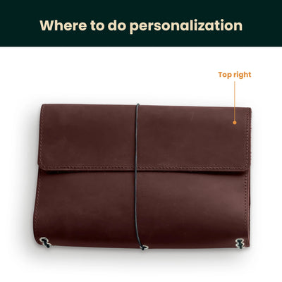 Notebook Cover Calen — Premium Personalized Handmade Leather notebook | Pikore