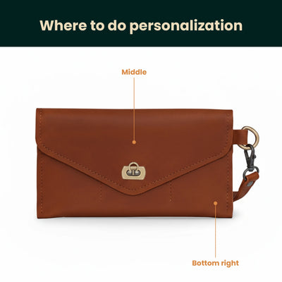 Leather Wristlet Wallet