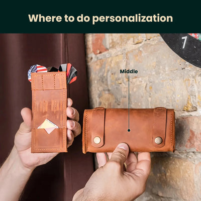 Dart Case — Premium Personalized Handmade Leather Dart Case | Pikore