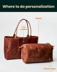 Tote Bag Verona — Premium Personalized Handmade Leather Bag | Pikore